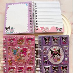 Kuromi Dışı Sulu Defter Sticker ve Not Defteri